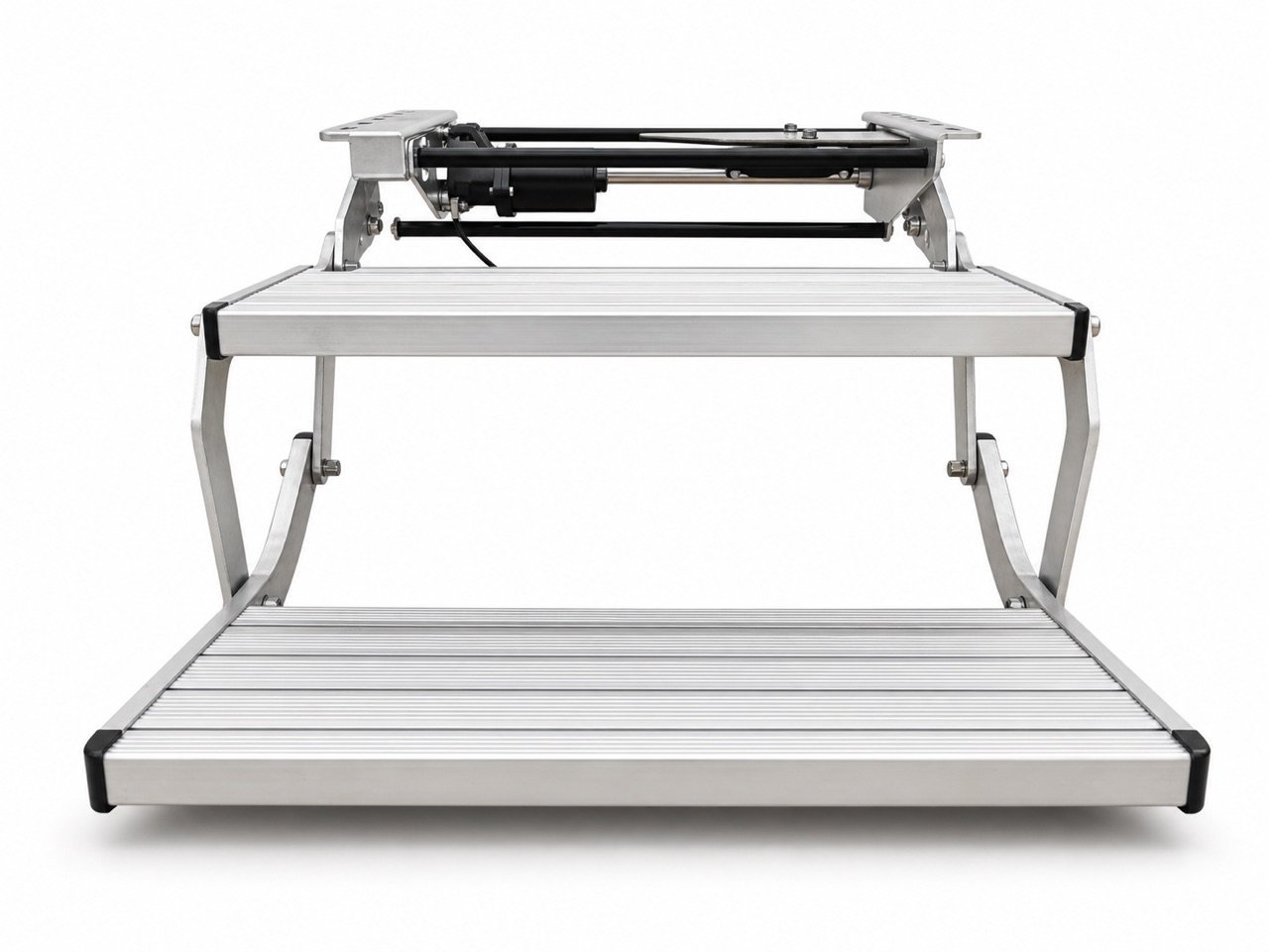 Integrated electric RV step open product view